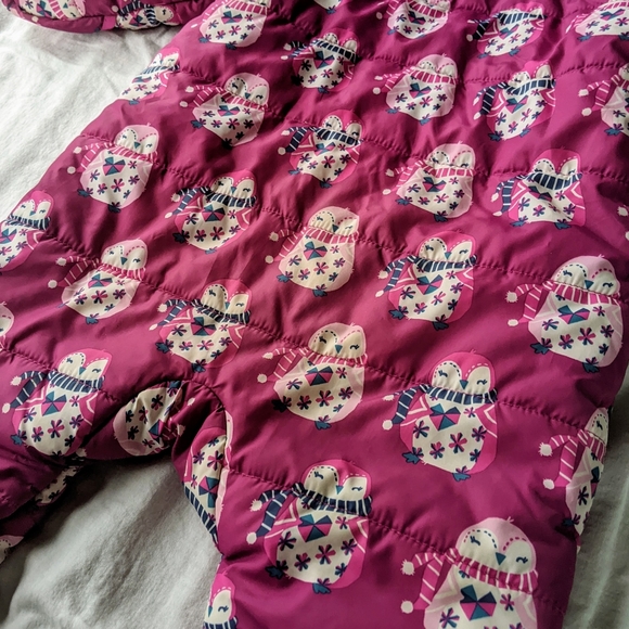 Hatley Magenta w/ Penguin Poly Bunting 18-24M - Picture 4 of 8
